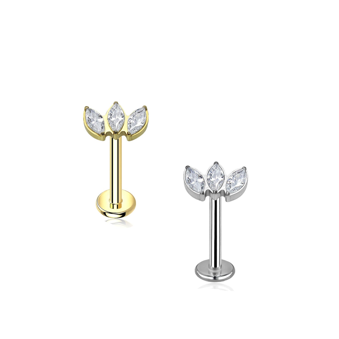 Triple Marquise Fan Labret