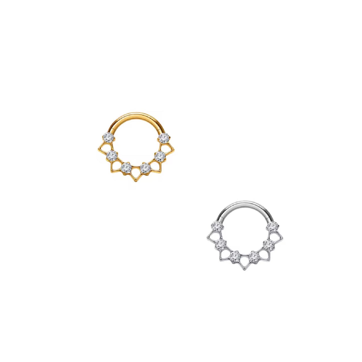 Celestia Clicker – Titanium Ring with Gem