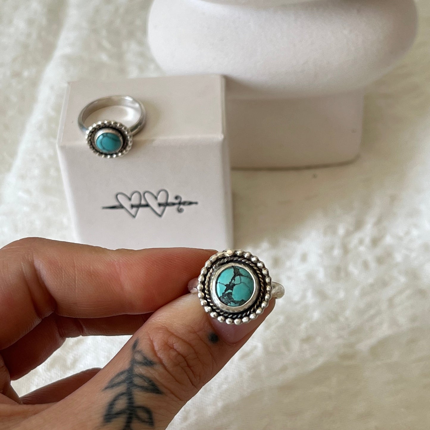 Boho rings made in Sterling silver