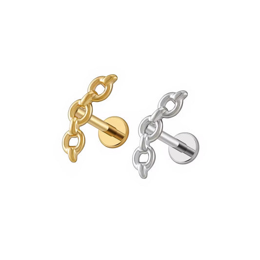 Chain Cluster Titanium Labret