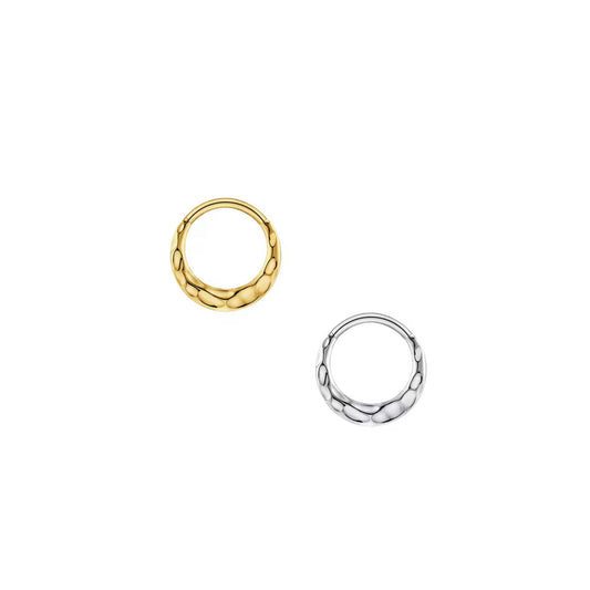Hammered Clicker Ring